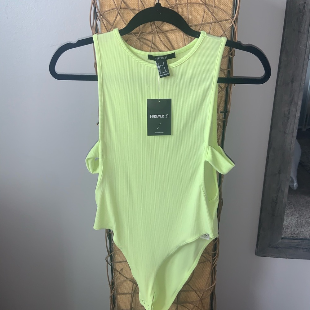 Lime Knit Bodysuit